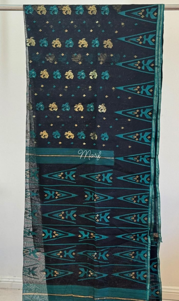 Azure Silk Bliss Saree - Image 1