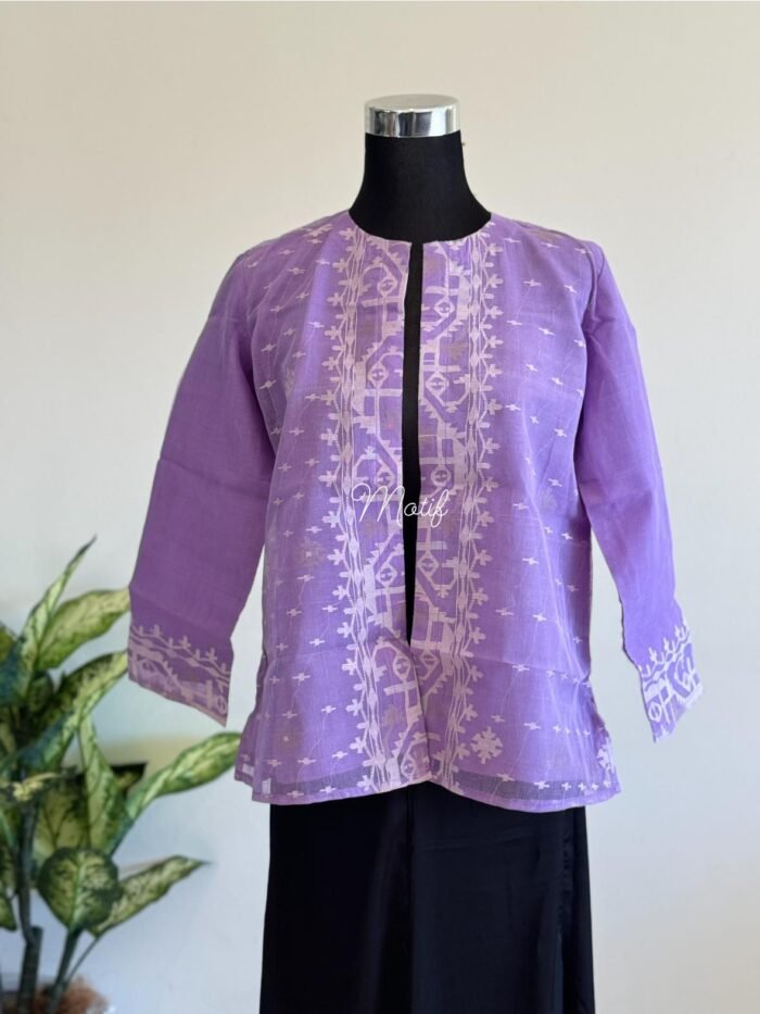 Jamdani jacket cotton - Image 1