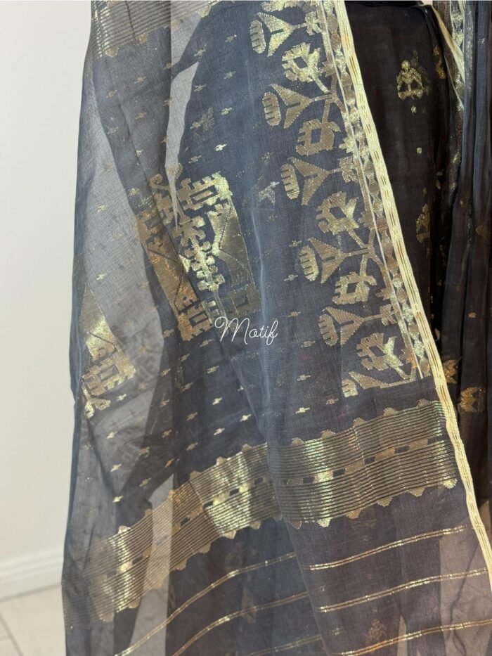 Saree charcoal - Image 5