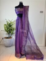 Saree jacaranda Bilash - Image 3