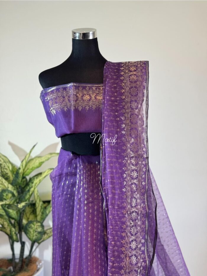 Saree jacaranda Bilash - Image 1